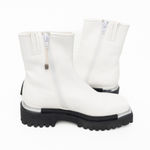 Jeffrey Campbell  Devout White Chunky Platform Ankle Boots Size 7 Photo 7