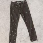 Abercrombie & Fitch Mid Rise Super Skinny Ankle Star Print Jeans Photo 0
