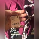 Free People  Burgundy Straps In The Back Bodysuit Photo 5