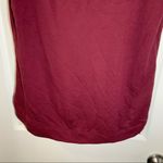 Danskin Maroon/Red Knit Scoop Neck Short Sleeve Top M Photo 5
