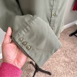 ASOS | Olive Green Button Down Blouse Sz 4 Photo 2