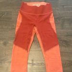 Outdoor Voices  Orange and Maroon Capri Leggings, Size Small Photo 0