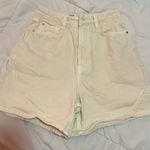 ZARA cream jean shorts Photo 0