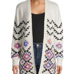 Urban Outfitters Southwestern Aztec Print Long Sleeve Longline Open Front Cardigan Sweater Small Photo 0