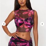 FashioNova Orchid Reef High Slit Maxi Skirt Set Photo 2