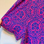 Boden Pink Blue Naomi Print Short Sleeve Dress Womens 22 Knee Length Modest NWT Size undefined Photo 7