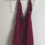 Victoria's Secret Victoria’s Secret Plunge Halter Garter Slip Corset Red S Lace NWT Photo 6