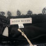 Moon River  Whimsical crushed velvet lace sleeve top Photo 3