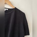 Madewell Black Micro-Rib Sweater Tee Photo 3