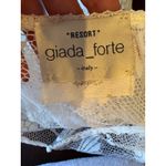 Giada Forte Resort Shirt Women 0 Ivory Sheer Lace Crochet Kimono Top Beach White Photo 7