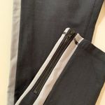 Glyder Black And Gray Striped Leggings Photo 2