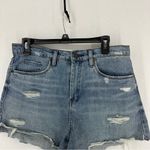 BLANK NYC  The Barrow Distressed Jean Shorts Women’s 30 Blue Photo 1