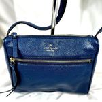 Kate Spade  Jackson Street Pebbled Leather Top Zip Crossbody Hand Bag Sapphire Photo 1