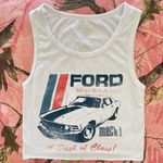 ford mustang cars crop top White Photo 2