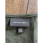 Who What Wear  Women's M Linen Blend Dark Green Sleeveless V Neck Jumpsuit Photo 7