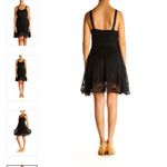 Free People Black Fit’n’Flare All Over Lace Mini Dress size M Photo 9