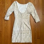 As You Wish As U Wish White Bodycon Embroidered Dress Photo 1