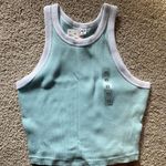 Uniqlo Ribbed Cropped Ringer Tank Top Photo 0