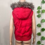 Gap Retro Red Puffer Vest Hood Photo 13