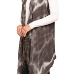 XCVI  Tie Dye Fringed Rachel Cardigan Vest Photo 7