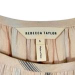 Rebecca Taylor  Ruffled belted cotton mini dress 6 S M Photo 3