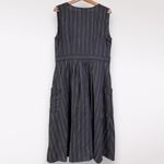 She & Sky L Open Buttoned Pinafore Dress Striped Nautical Spring Festival Photo 4