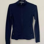 Athleta Womens SALUTATION JACKET Navy Blue Full Zip Size XXS Photo 3