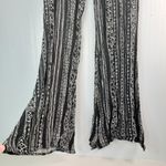 Hollister 3 Lounge Flare Black and White Patterned Pull On Bell Bottom Pants Photo 1