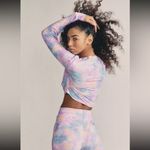 Love Shack Fancy X Beach Riot Marley Cropped Top Rainbow Tie Dye size XL Photo 1