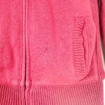 Aeropostale Vintage Y2K Faux Fur Lined Logo Full Zip Hoodie Size Small Maroon Photo 3