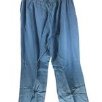 Woman Within Jeans Elastic Waist Pull On Cotton Classic Fit Wide Leg 26T Photo 1