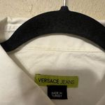Versace Jeans Embroidered Logo Button Up Blouse Size Small Photo 7