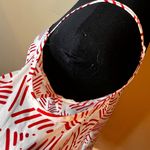 Collective Concepts  Cold Shoulder Flowy Print White Red Size S Strappy Bohomian Photo 7