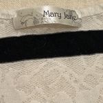 Mary Jane Black and White Lace Tank Top Photo 2