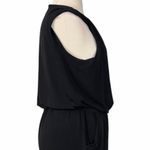 Nicole Miller Sleeveless Black Wrap Front Ankle Length Jumpsuit Women’s Size XL Photo 6