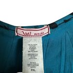 Volume One Vintage 90s Y2K Babydoll Top Tie Back Polka Dot Whimsygoth Size XL Blue Photo 2