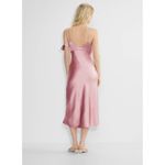 Wilfred Aritzia‎  Hymn Dress Wedding Guest Pink Satin Size 8 Photo 4
