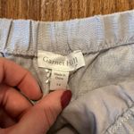 Garnet Hill NWT 100% linen embroidered grey skirt size 14 Photo 3