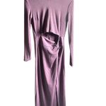 Elegant Purple Long Sleeve Dress Photo 2