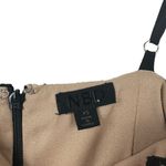 NBD  Dolores Midi Dress in Black Revolve Lace Nude Black Tiered X-Small‎ XS Photo 4