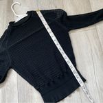 Alexander Wang Sweater textured stretch crop knit womens Black (xsmall) sheer Photo 5
