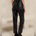 Banana Republic  high-rise straight leg lamb leather pant size 27 Photo 2