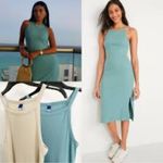 Old Navy Seafoam Ripped Tank Like Maxi Dress Body Con Size Extra Small N… Photo 1