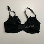 Victoria's Secret  Bra Unlined Demi Underwire Floral Lace Convertible Black Photo 9