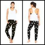 Terez 💕💕 Silver Stars Foil French Terry Joggers Photo 2