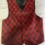 Mens Alberto Cardinali Red Vest Size XL Photo 0