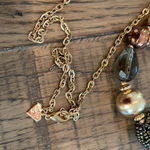 Cookie Lee  Gold and Black Beaded Necklace Photo 3