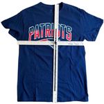 NFL New England Patriots Blue Team Football Crew Short Sleeve Tee M NEW no Tags Photo 3