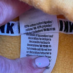 PINK - Victoria's Secret Victoria Secret Pink Yellow Pullover Hoodie fleece Sz L Photo 6