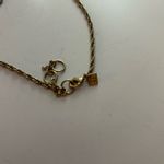 Banana Republic Gold, Red, and Pink Floral Necklace Photo 2